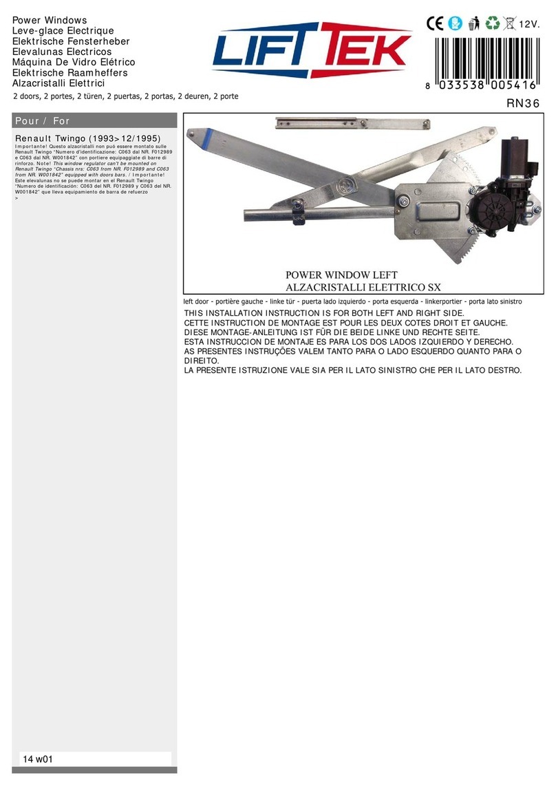 Lift Tek RN36 User manual