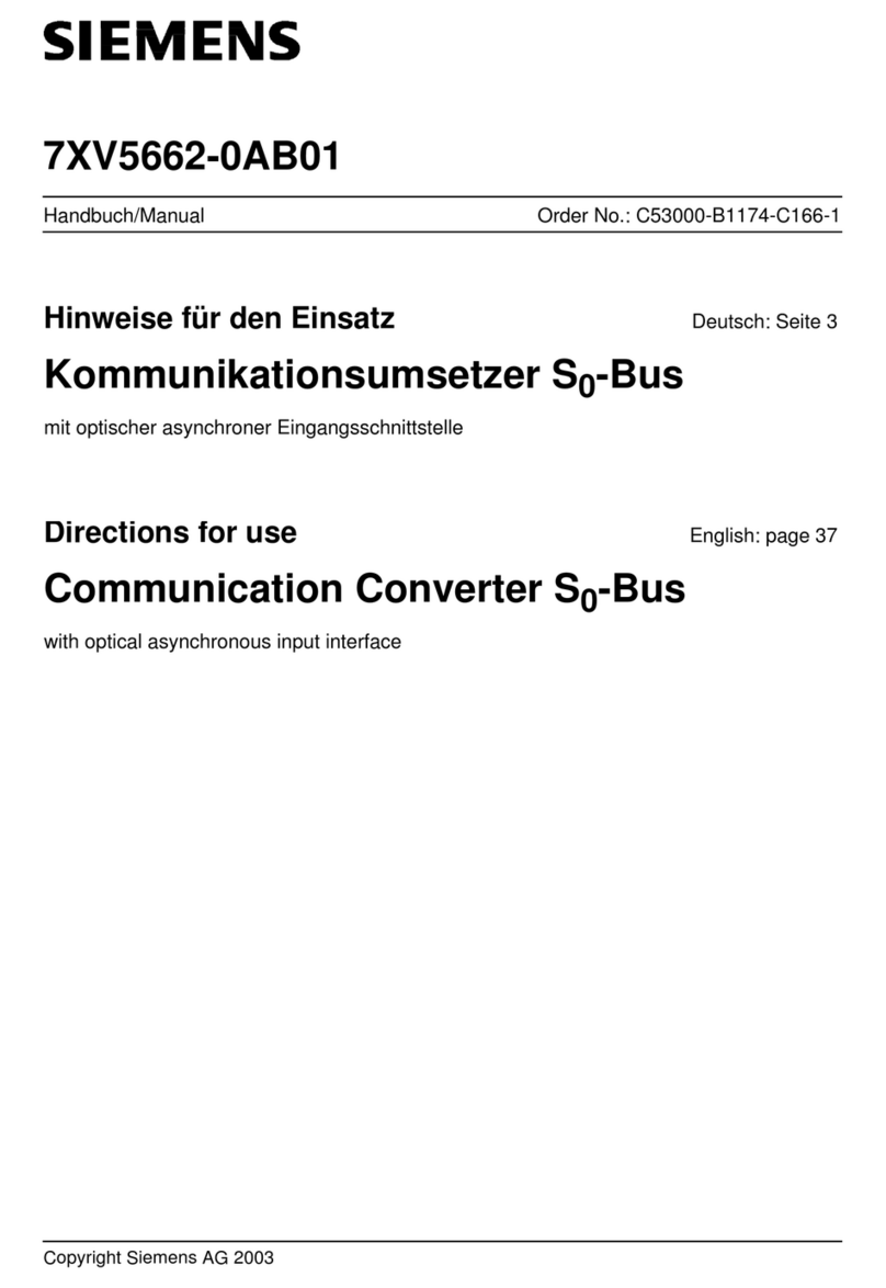 Siemens 7XV5662-0AB01 Directions for use
