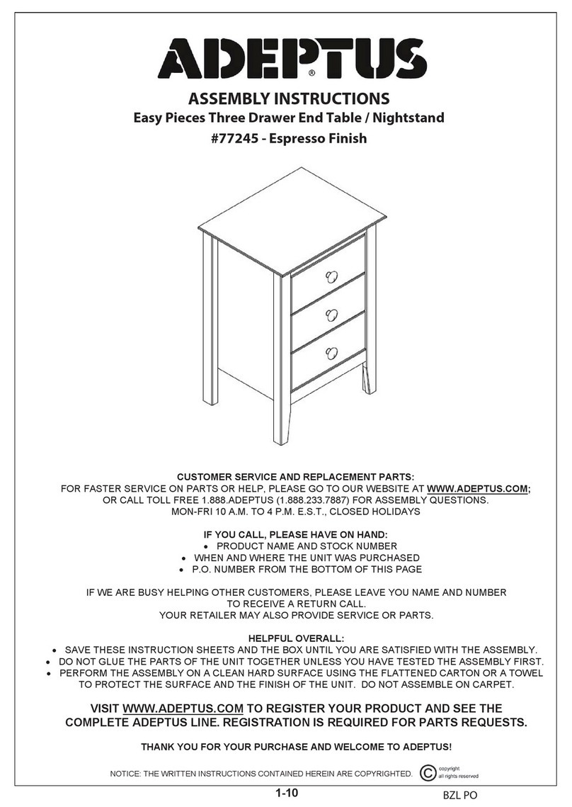 adeptus Easy Pieces 77245 Assembly instructions adeptus Easy Pieces 77245 Assembly instructions