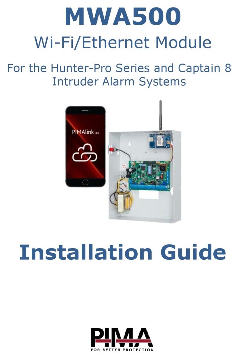 Pima MWA500 installation guide