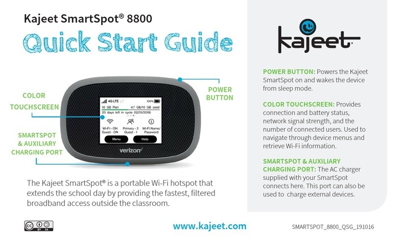 Kajeet SmartSpot 8800 quick start guide
