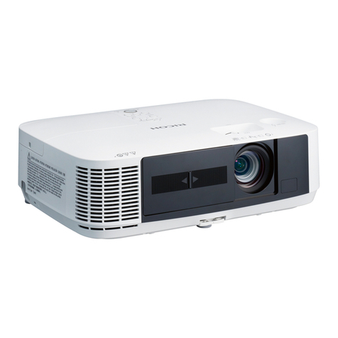 Ricoh PJ WX5350N Operating manual