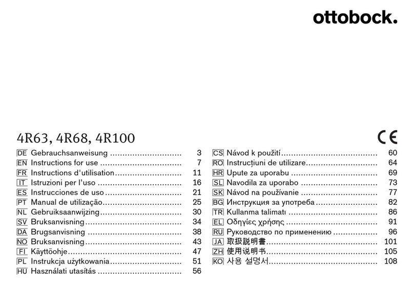 Otto Bock 4R63 Instructions for use Otto Bock 4R63 Instructions for use