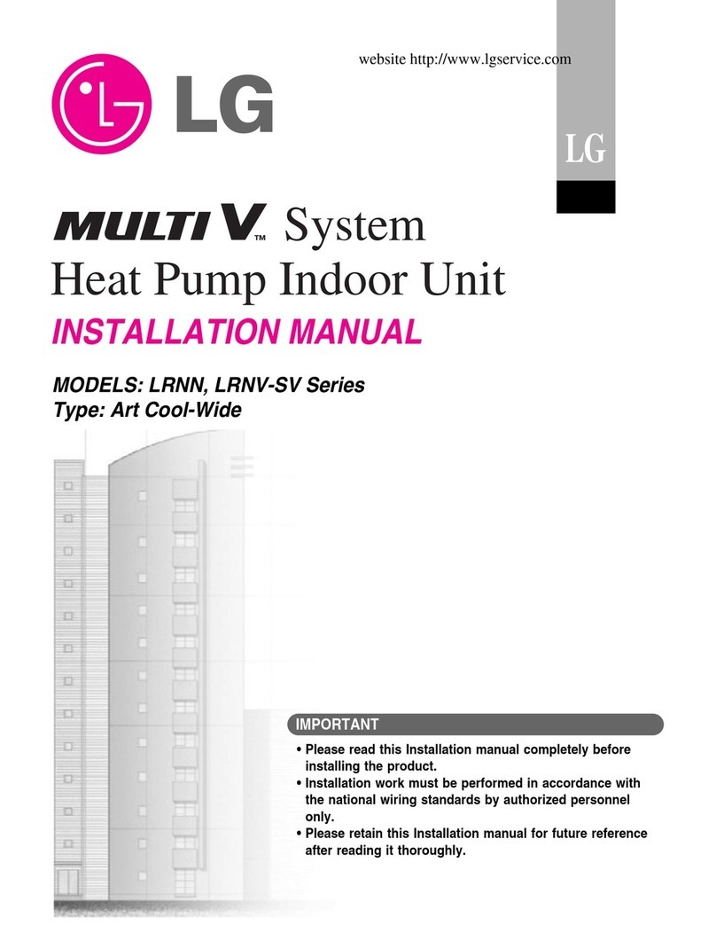 LG MULTI V LRNN Series User manual