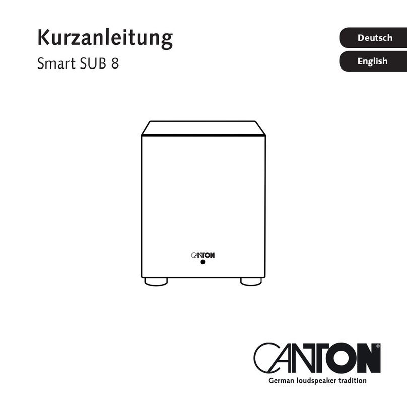 Canton Smart SUB 8 How to use