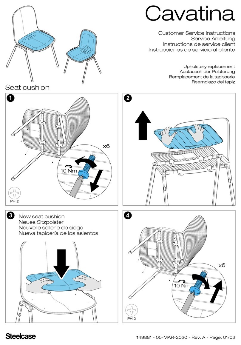 Steelcase Cavatina Operating instructions Steelcase Cavatina Operating instructions