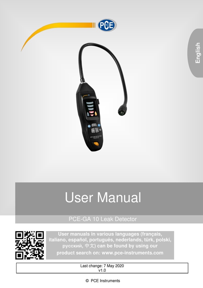 PCE Instruments PCE-GA 10 user manual