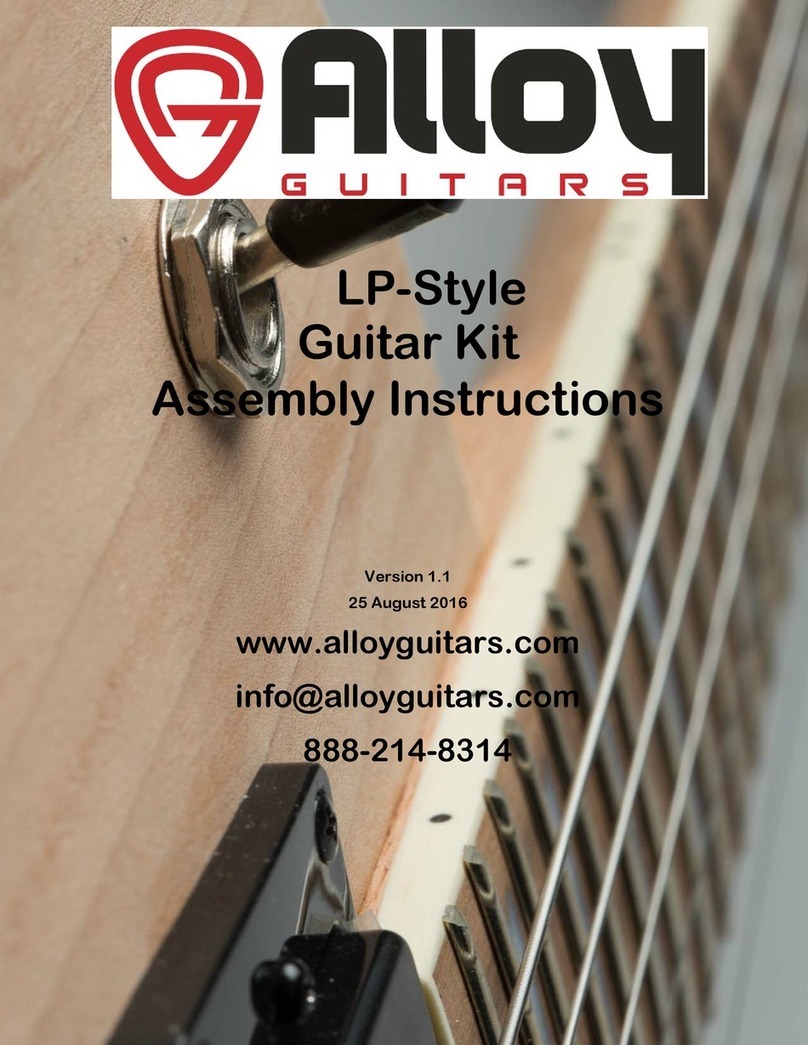 Alloy LP-Style Guitar Kit Assembly instructions