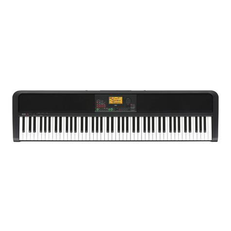 Korg XE20 quick start guide