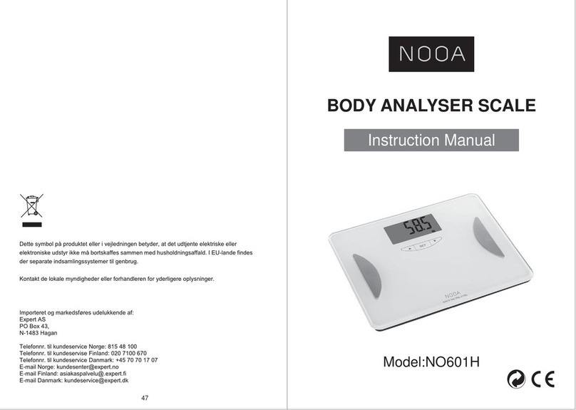 NOOA NO601H instruction manual