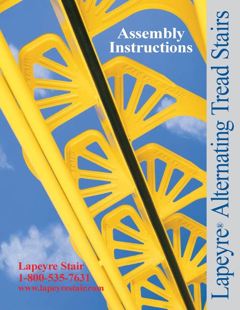 Lapeyre Aluminum alternating tread stairs Assembly instructions Lapeyre Aluminum alternating tread stairs Assembly instructions