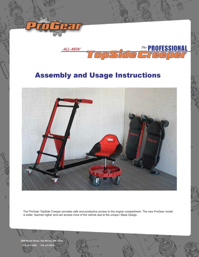 ProGear TopSide Creeper Assembly and usage instructions
