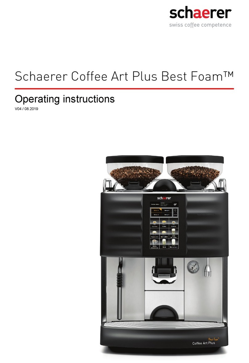 Schaerer Coffee Art Plus Best Foam User manual