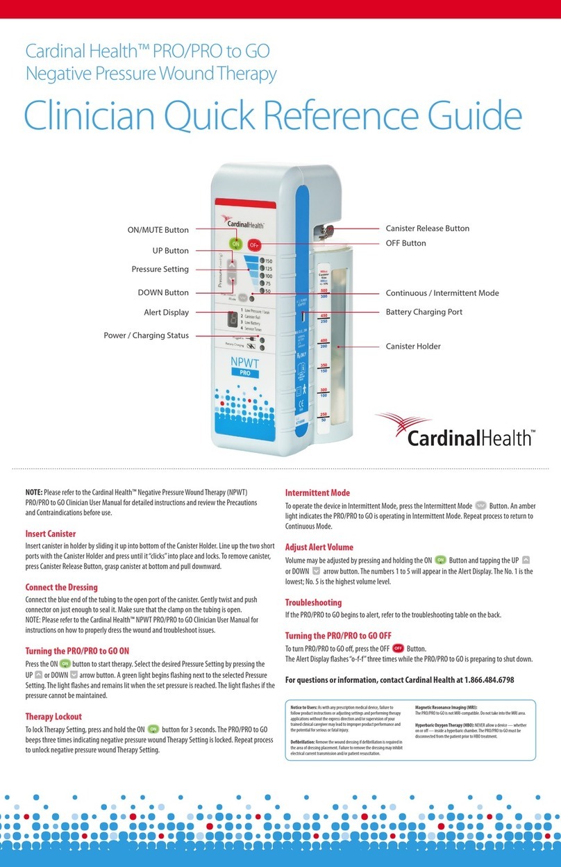 Cardinal Health NPWT PRO User manual