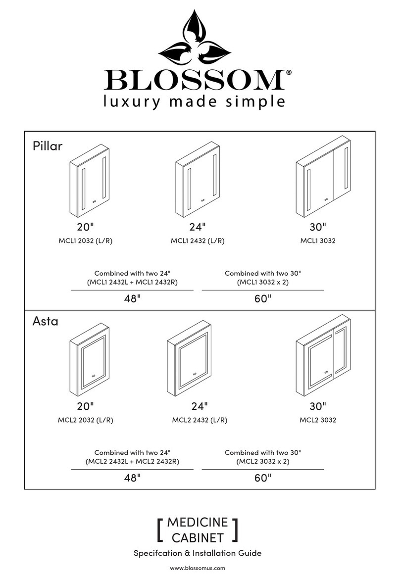 Blossom Pillar MCL1 2032L Specifcation & Installation Guide