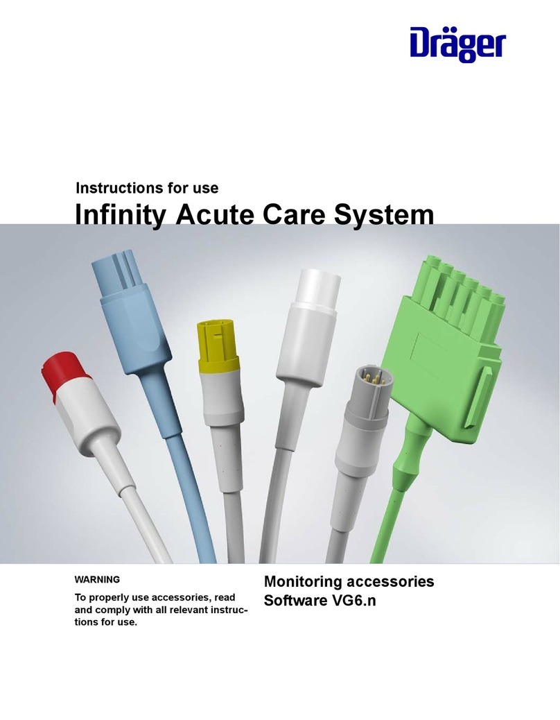 Draeger Infinity Acute Care System Instructions for use Draeger Infinity Acute Care System Instructions for use