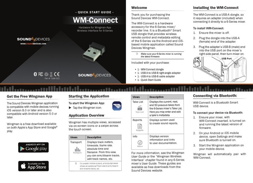 Sound Devices WM-Connect quick start guide