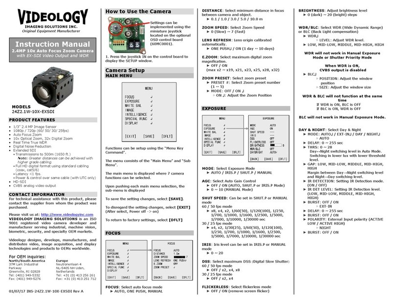 Videology 24Z2.1W-10X-EXSDI instruction manual
