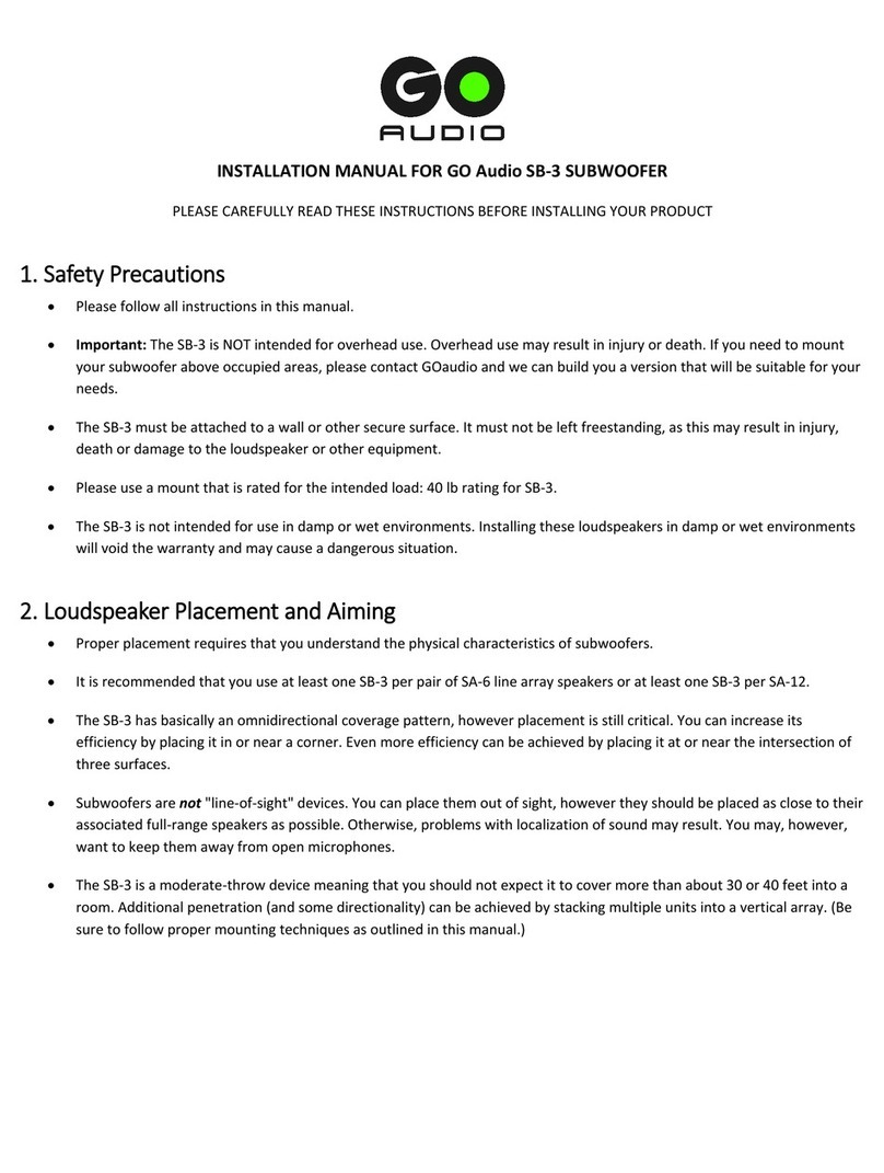 GO Audio SB-3 installation manual