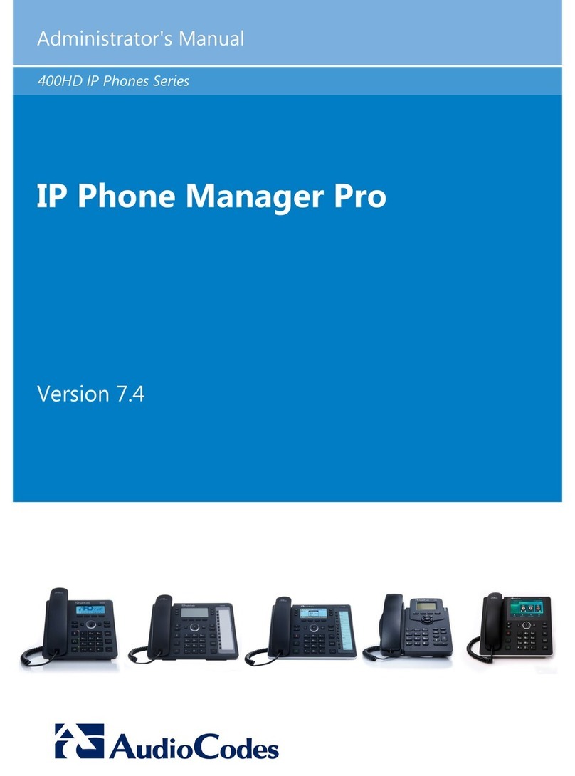 AudioCodes 420HD Use and care manual