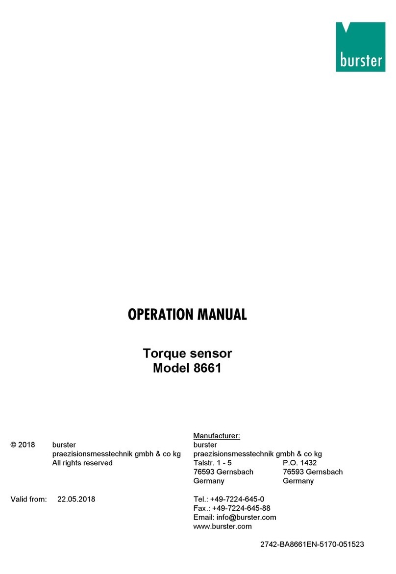 Burster 8661 Operation manuals