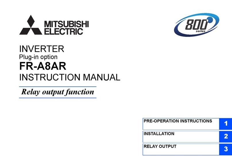 Mitsubishi Electric FR-A8AR instruction manual Mitsubishi Electric FR-A8AR instruction manual