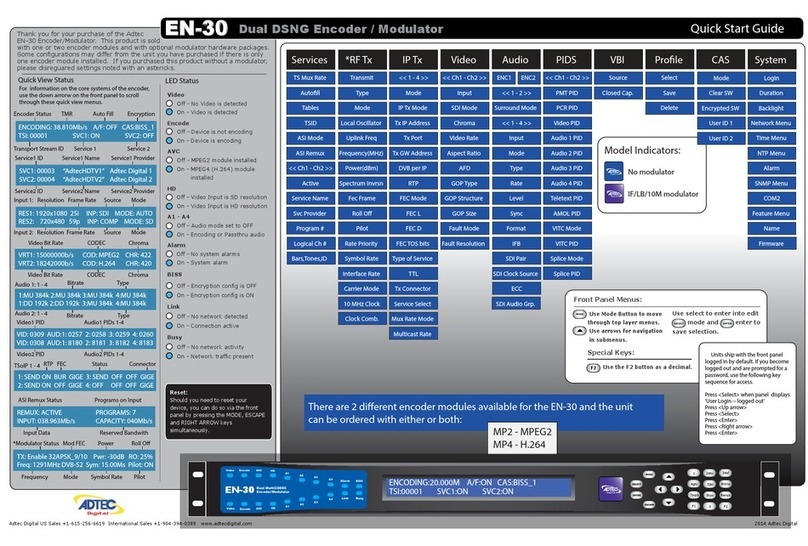 Adtech EN-30 User manual
