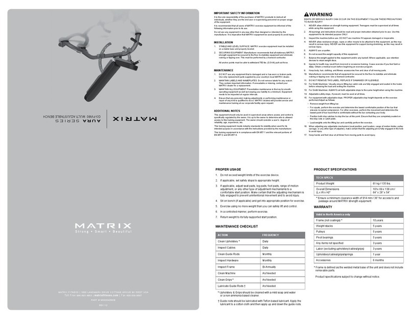 Matrix G3-FW80 User manual