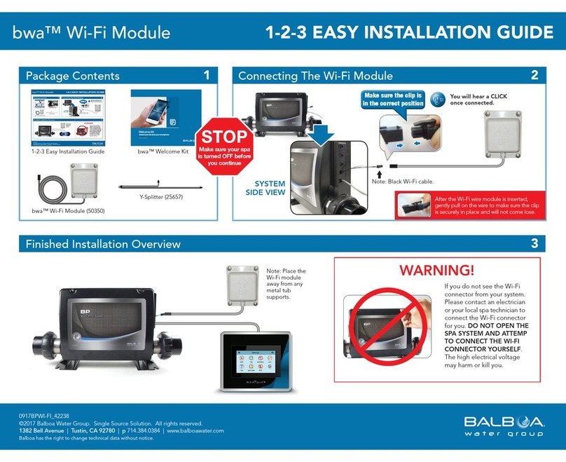 Balboa Water Group bwa 50350 Easy installation guide