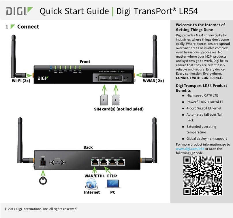 Digi TransPort LR54 quick start guide
