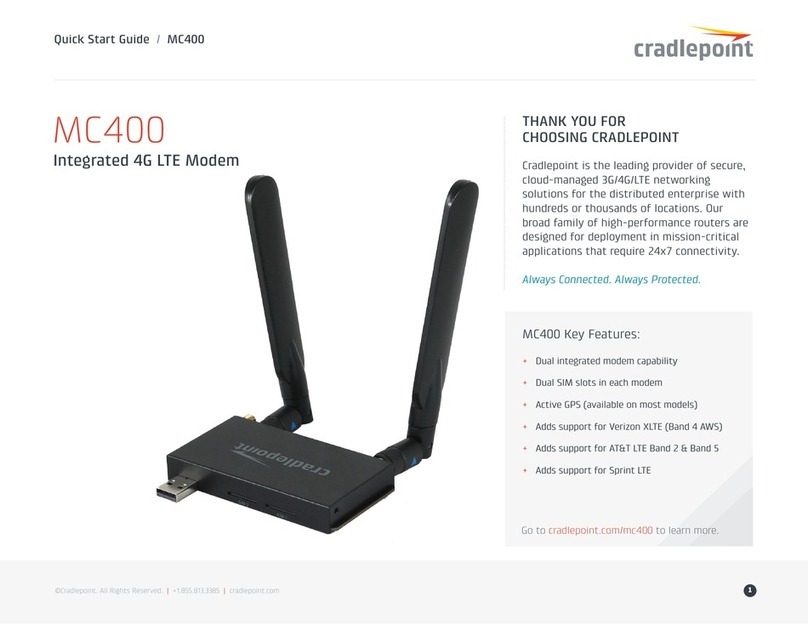 Cradlepoint MC400 quick start guide
