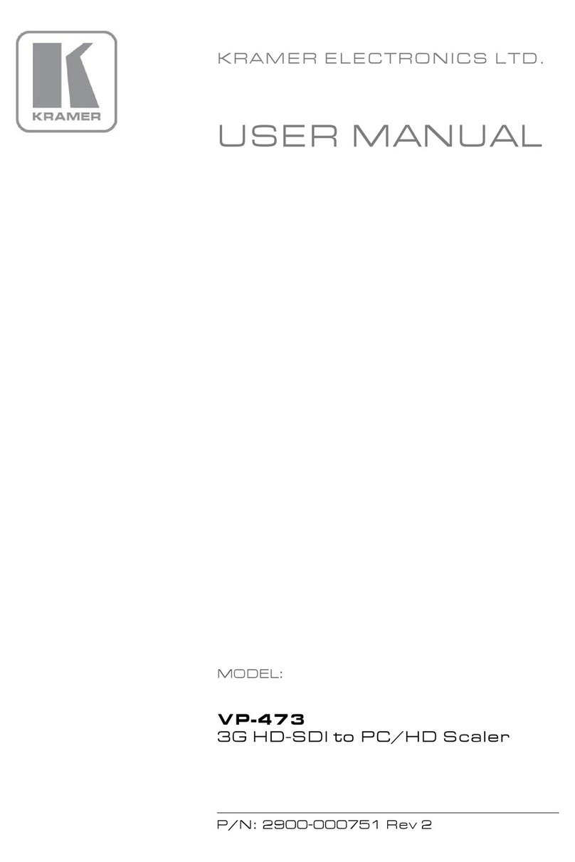 Kramer VP-473 user manual