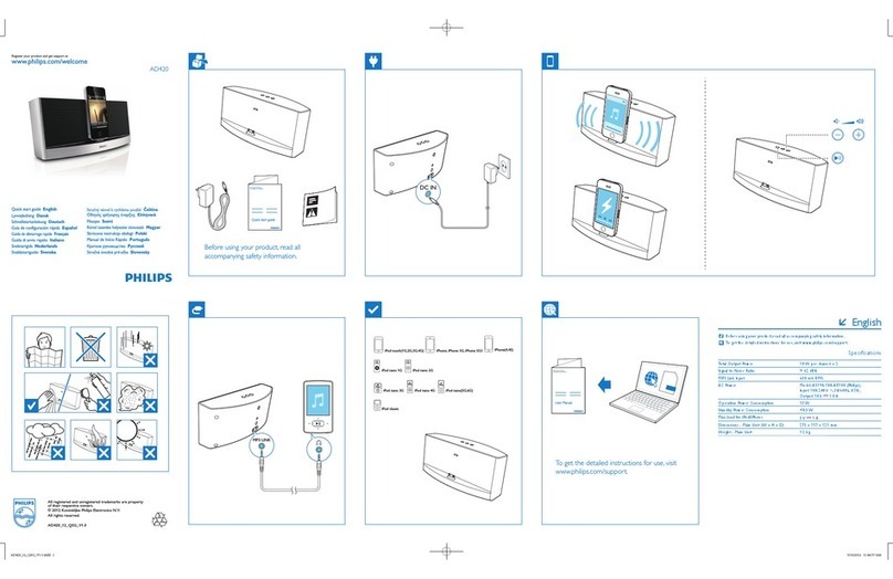 Philips AD420 User manual