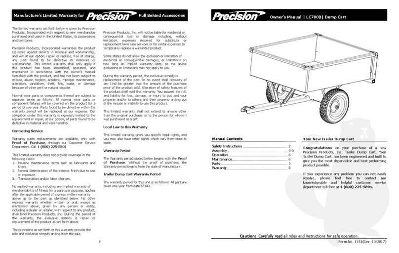 Precision LC700B User manual