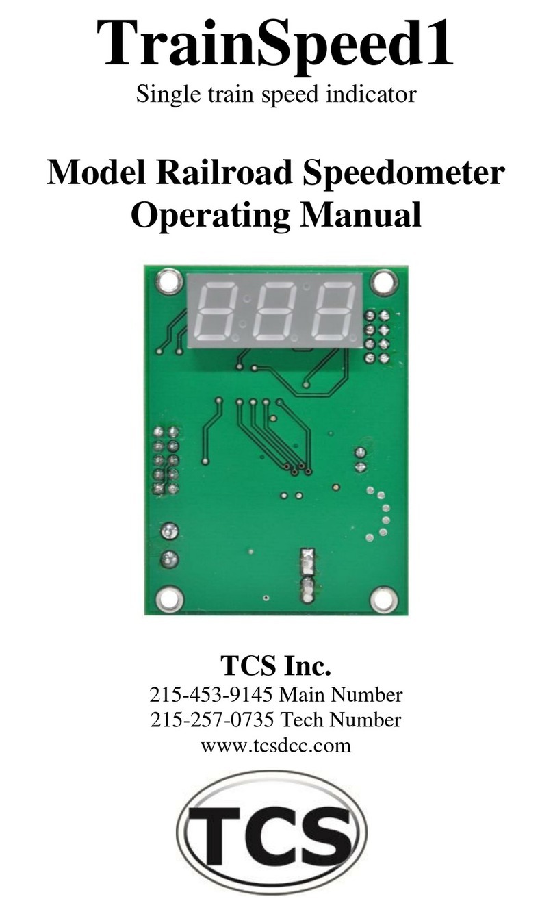 TCS TrainSpeed1 operating manual