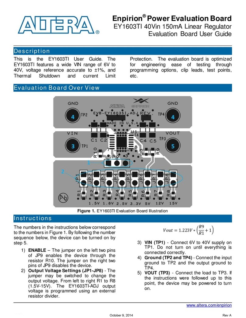 Altera Enpirion EY1603TI User manual