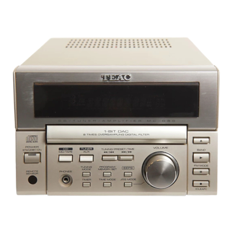 Teac MC-D80 User manual