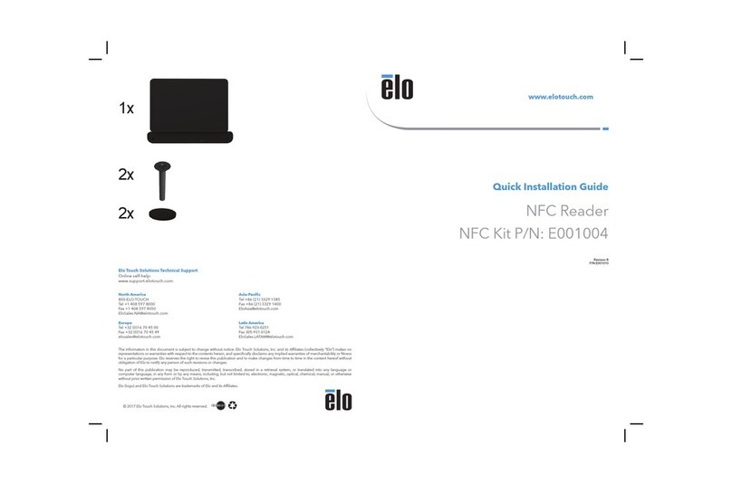 Elo TouchSystems E001004 Quick installation guide