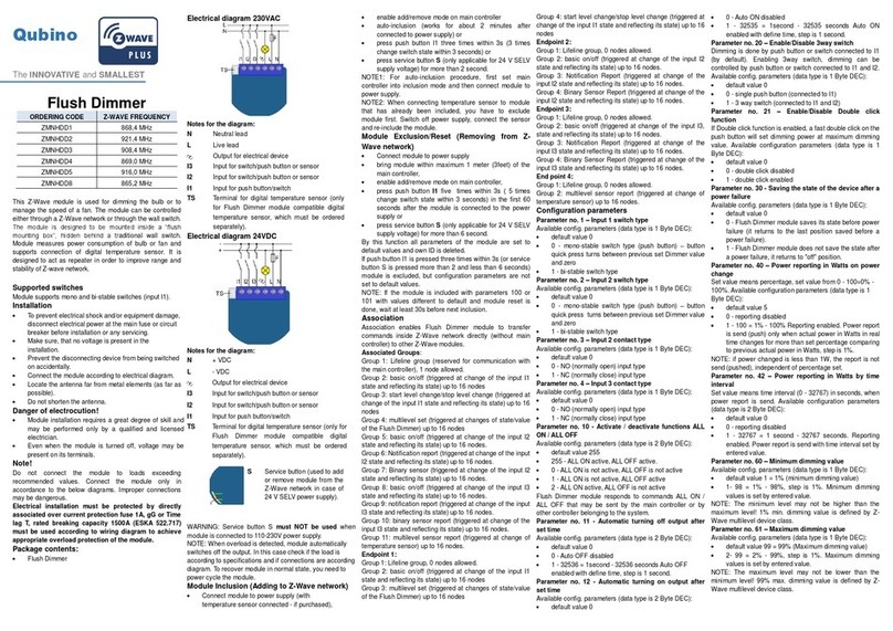 QUBINO ZMNHDD1 User manual