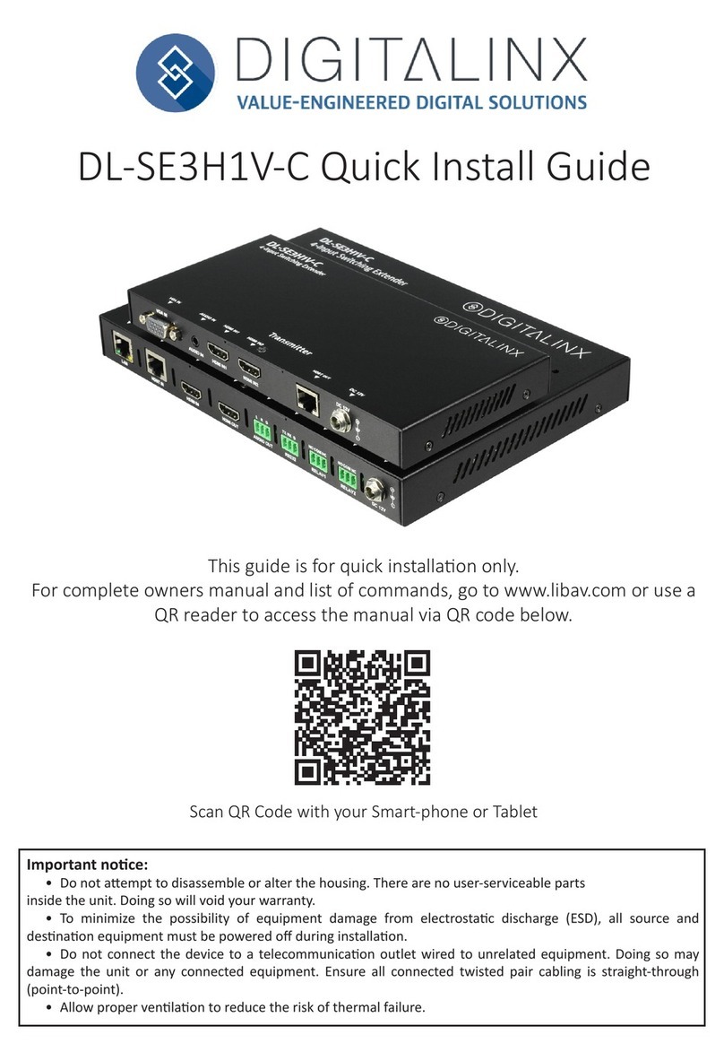 DigitaLinx DL-SE3H1V-C User manual