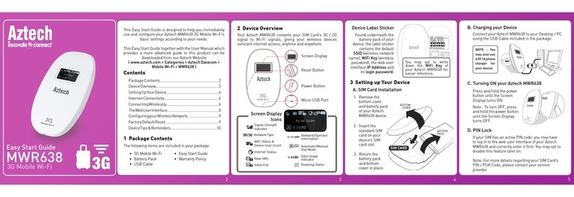 Aztech MWR638 Easy start guide