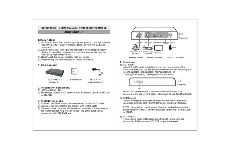 XtendLan HD2MI-111CS User manual
