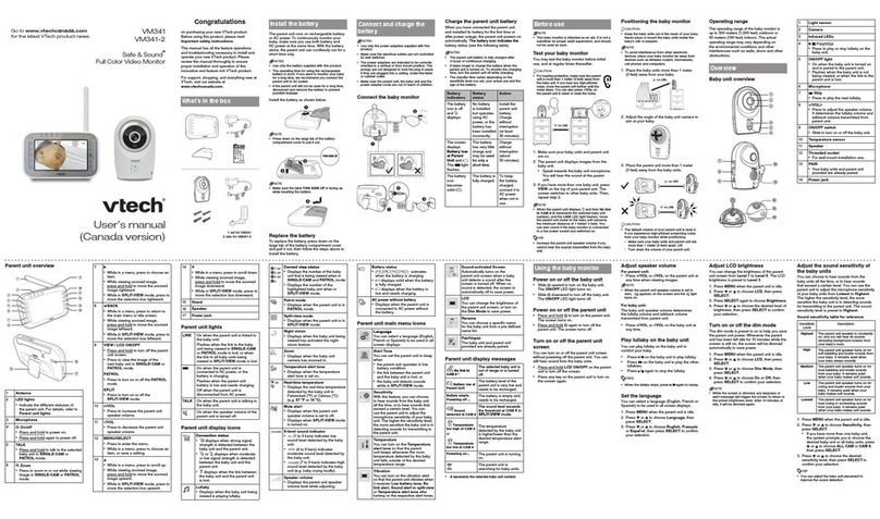 V-tech VM341 User manual V-tech VM341 User manual
