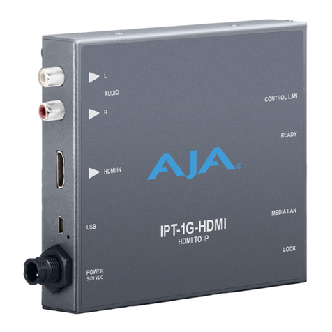 AJA IPT-1G-SDI Installation and operation guide