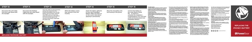 PowerBear iPhone 5 Replacement Battery Kit Replacement manual