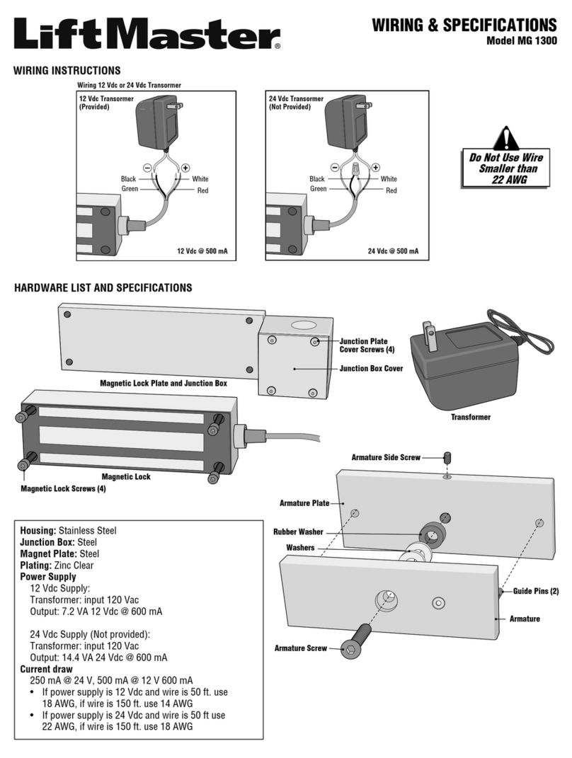 Chamberlain MG 1300 User manual
