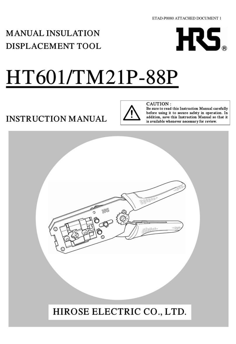 Hirose HT601/TM21P-88P instruction manual