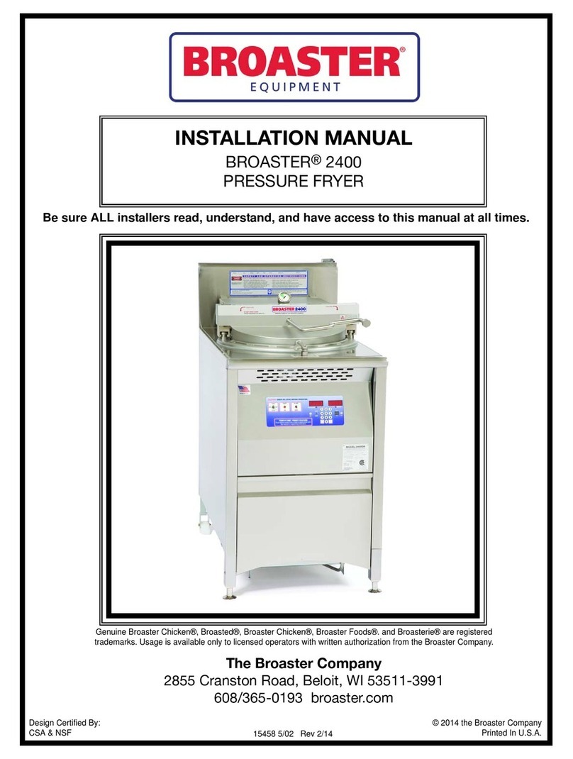 Broaster 2400 Series installation manual