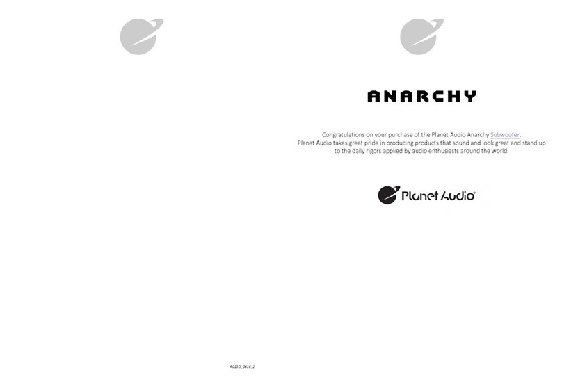 Planet Audio Anarchy AC15D User manual