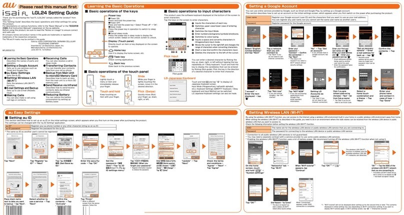 AU ISAI FL LGL24 Service manual